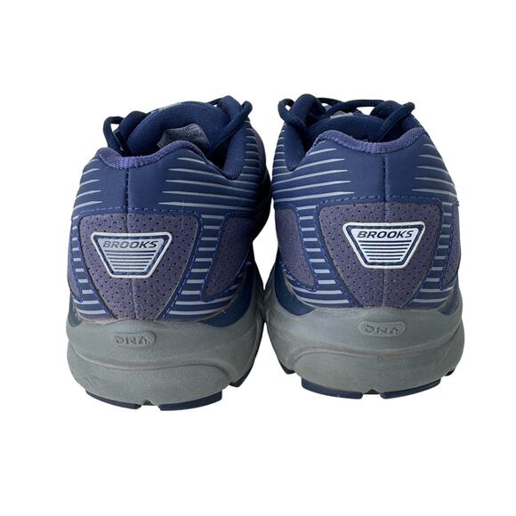 Brooks Addiction Walker Suede Running Shoes Men 8.5 Navy Max Support 1103191D445 - Picture 3 of 12